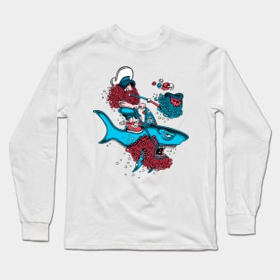 Shark Sailor Long Sleeve T-Shirt